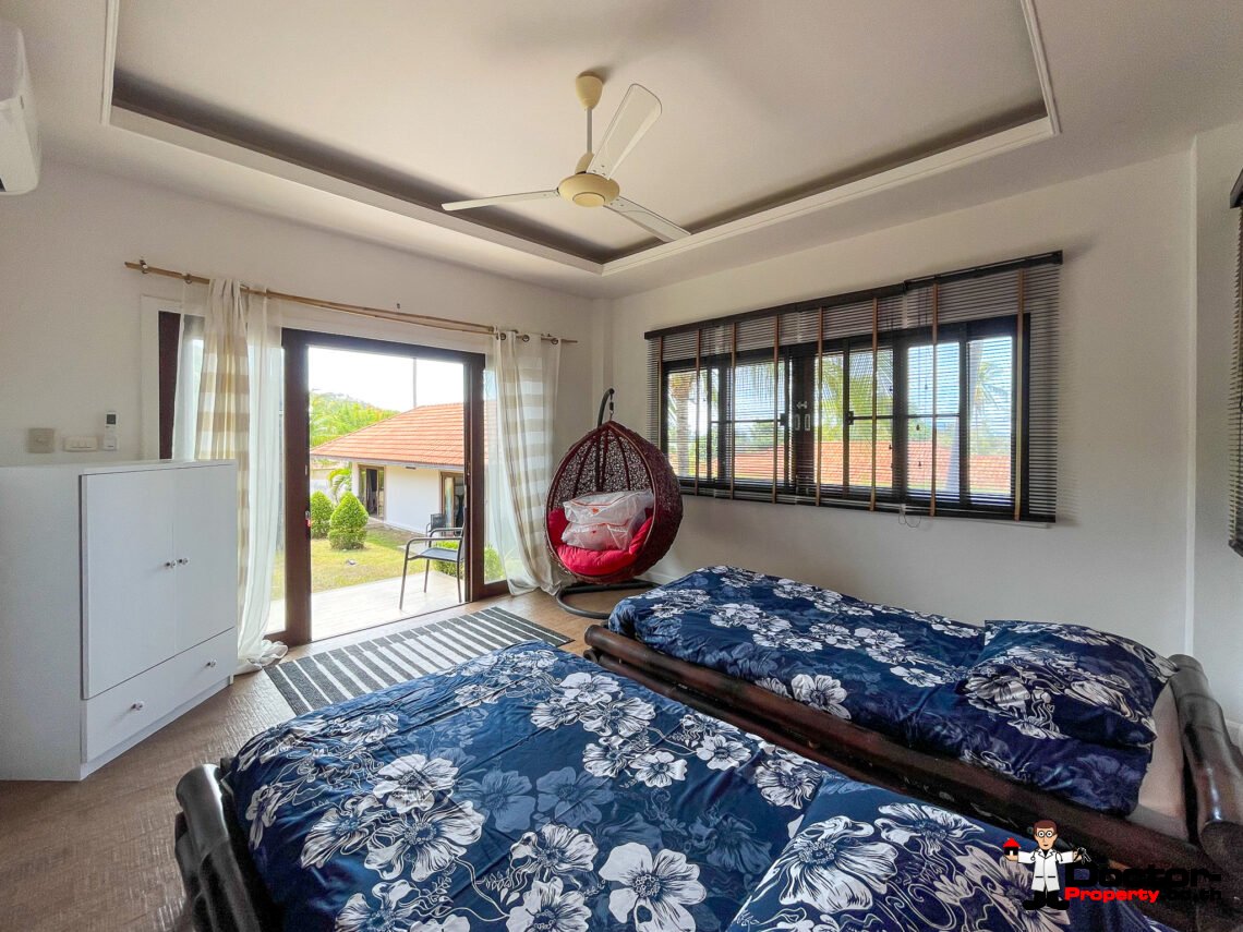 Spacious 5 Bedroom Private Pool Villa with Sea View – Bo Phut, Koh Samui – For Sale